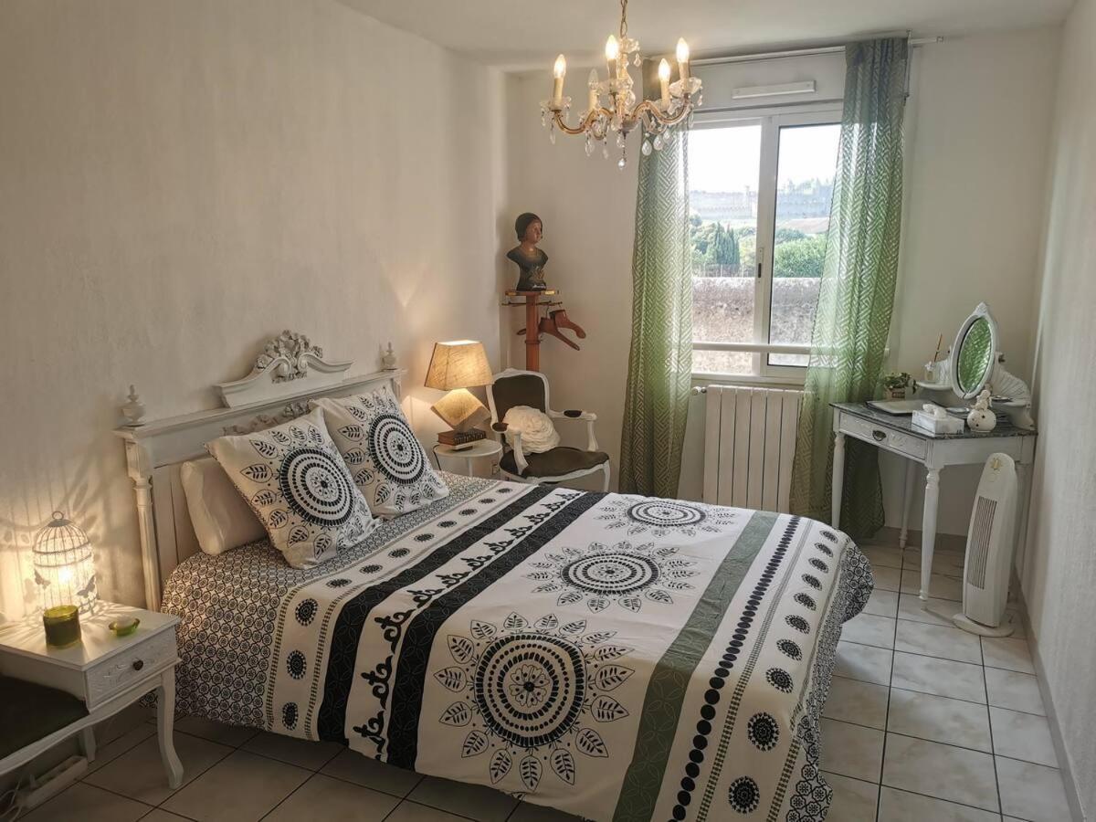 Chambre Avec Vue Panoramique Sur La Cite Medievale Carcassonne Extérieur photo